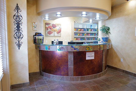 Friendly Front Desk. Comfortable Office at Prime Care Dental